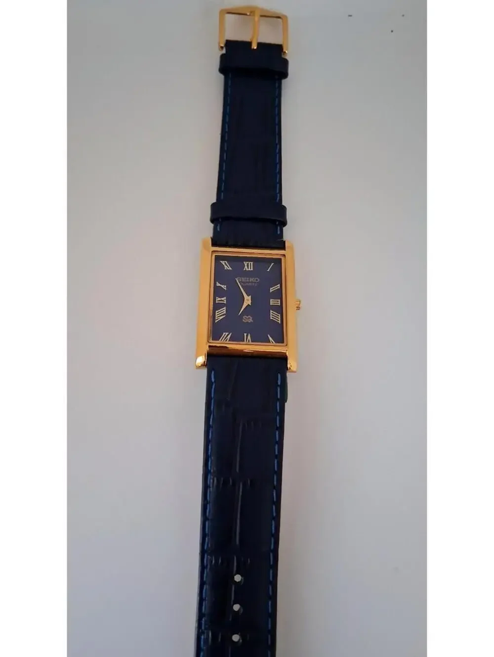 Men's Vintage Tank Leather Wrist Watch RARE